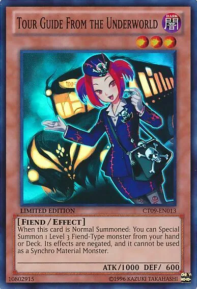 Tour Guide From the Underworld CT09-EN013 Yu-Gi-Oh card from 2012 Collectors Tin