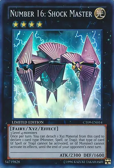 Number 16: Shock Master CT09-EN014 Yu-Gi-Oh card from 2012 Collectors Tin