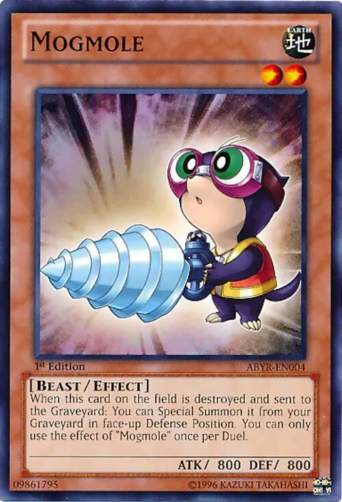 Mogmole ABYR-EN004 1st Edition Yu-Gi-Oh card from Abyss Rising