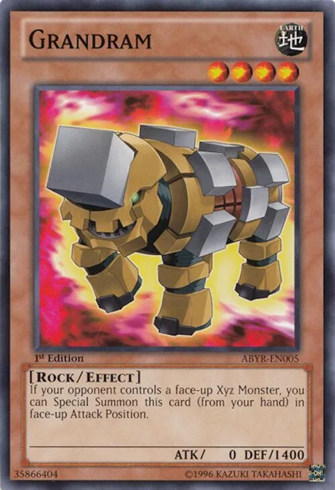 Grandram ABYR-EN005 1st Edition Yu-Gi-Oh card from Abyss Rising