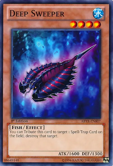 Deep Sweeper ABYR-EN007 1st Edition Yu-Gi-Oh card from Abyss Rising