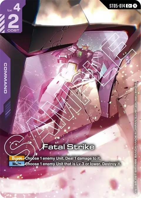 Fatal Strike C+ ST05-014 ST07 Gundam card from Starter Deck 07: Celestial Drive