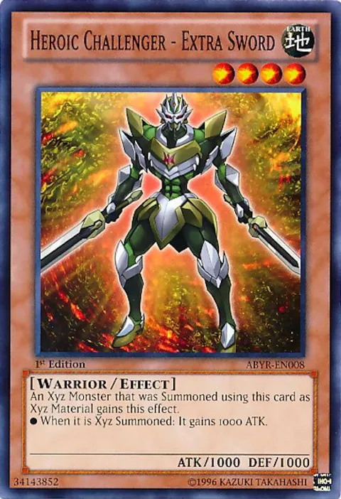 Heroic Challenger - Extra Sword ABYR-EN008 Unlimited Yu-Gi-Oh card from Abyss Rising