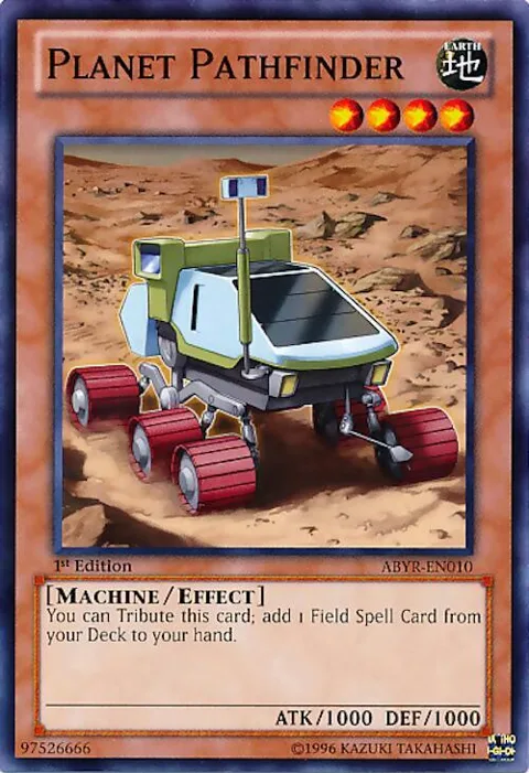 Planet Pathfinder ABYR-EN010 1st Edition Yu-Gi-Oh card from Abyss Rising