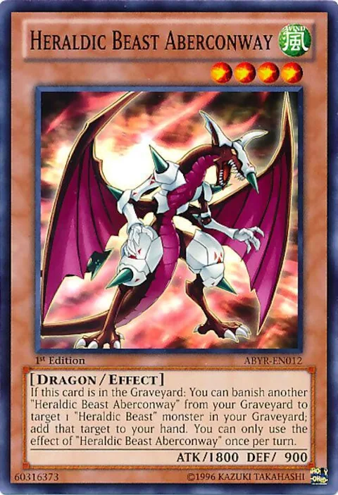 Heraldic Beast Aberconway ABYR-EN012 Yu-Gi-Oh card from Abyss Rising