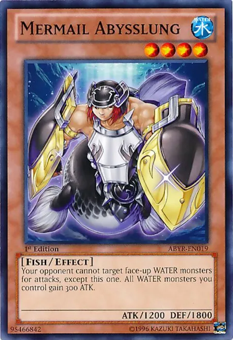 Mermail Abysslung ABYR-EN019 1st Edition Yu-Gi-Oh card from Abyss Rising