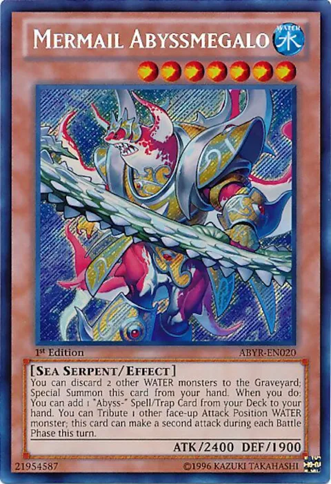 Mermail Abyssmegalo ABYR-EN020 1st Edition Yu-Gi-Oh card from Abyss Rising