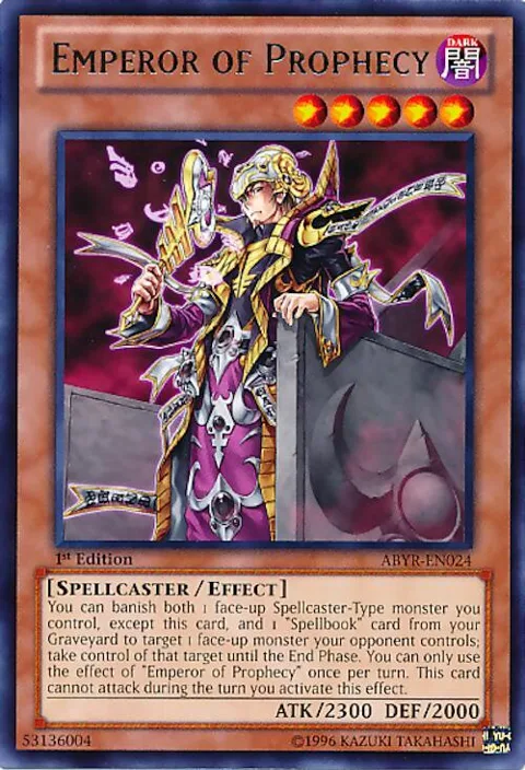 Emperor of Prophecy ABYR-EN024 Unlimited Yu-Gi-Oh card from Abyss Rising