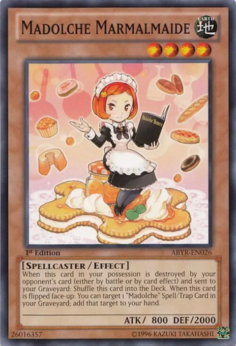 Madolche Marmalmaide ABYR-EN026 1st Edition Yu-Gi-Oh card from Abyss Rising