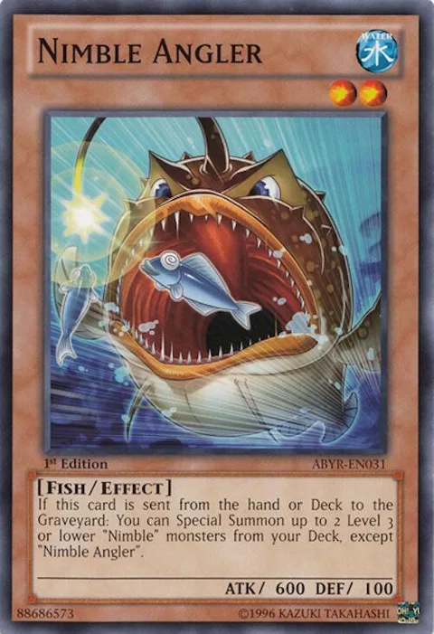 Nimble Angler ABYR-EN031 Unlimited Yu-Gi-Oh card from Abyss Rising