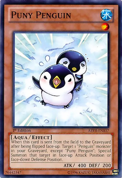 Puny Penguin ABYR-EN037 Unlimited Yu-Gi-Oh card from Abyss Rising