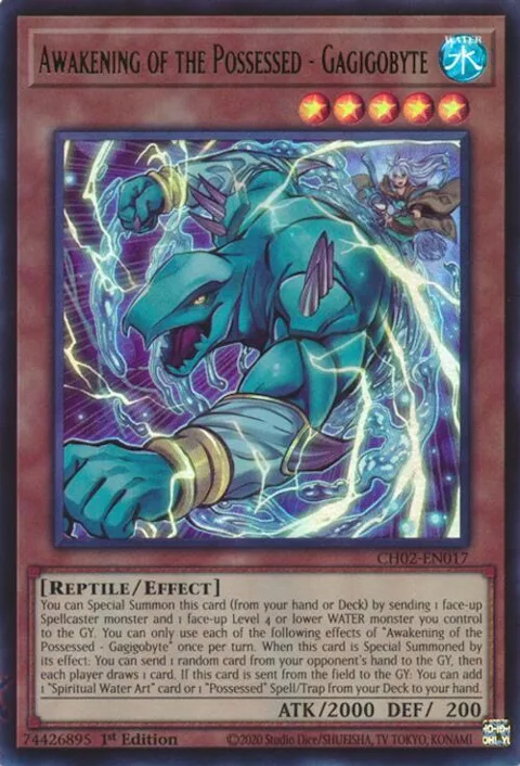 Awakening of the Possessed - Gagigobyte CH02-EN017 Yu-Gi-Oh card from THE CHRONICLES DECK: Spirit Charmers (All-Foil Edition)