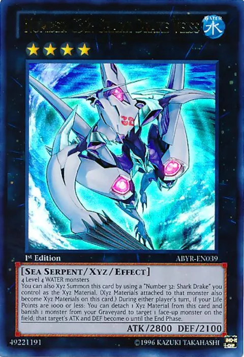 Number C32: Shark Drake Veiss ABYR-EN039 1st Edition Yu-Gi-Oh card from Abyss Rising