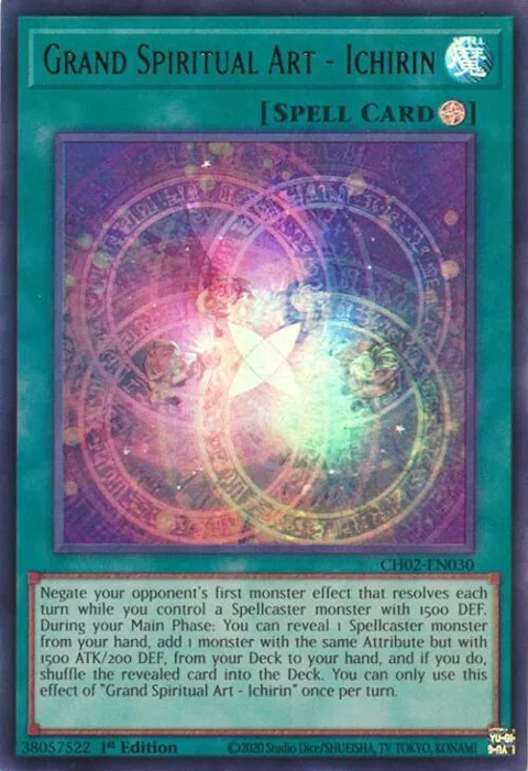 Grand Spiritual Art - Ichirin CH02-EN030 Yu-Gi-Oh card from THE CHRONICLES DECK: Spirit Charmers (All-Foil Edition)