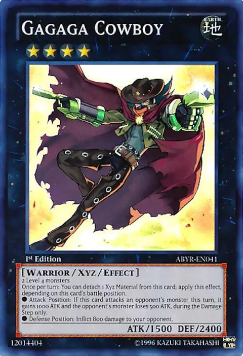 Gagaga Cowboy ABYR-EN041 Unlimited Yu-Gi-Oh card from Abyss Rising