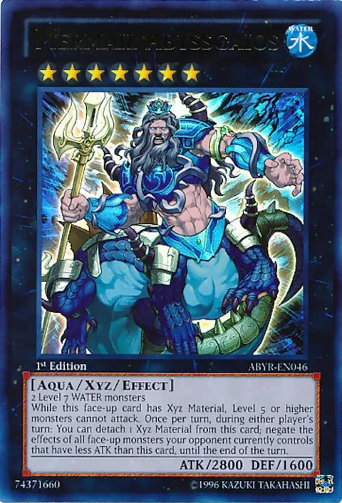 Mermail Abyssgaios ABYR-EN046 1st Edition Yu-Gi-Oh card from Abyss Rising