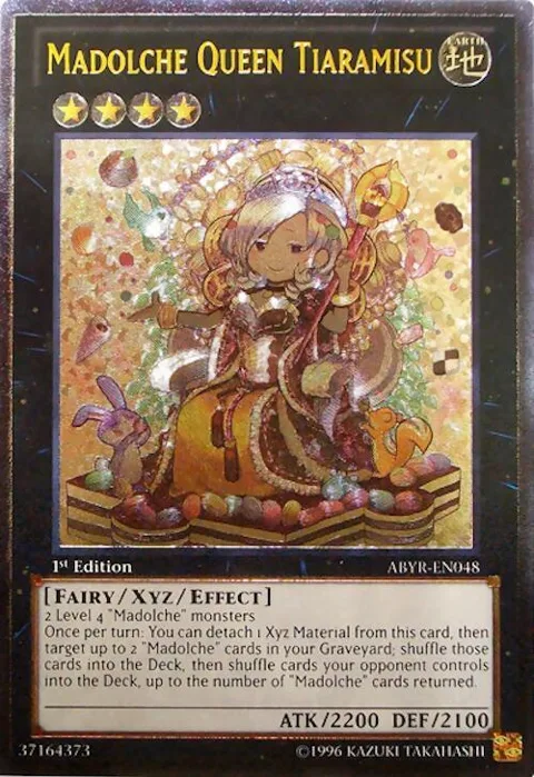 Madolche Queen Tiaramisu Ultimate Rare ABYR-EN048 1st Edition Yu-Gi-Oh card from Abyss Rising