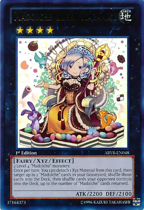 Madolche Queen Tiaramisu ABYR-EN048 1st Edition Yu-Gi-Oh card from Abyss Rising