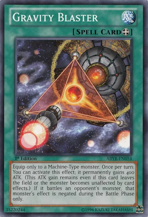 Gravity Blaster ABYR-EN054 Unlimited Yu-Gi-Oh card from Abyss Rising