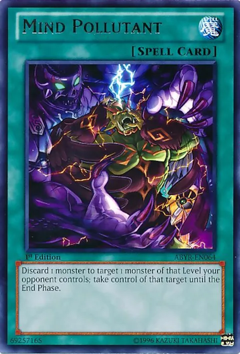 Mind Pollutant ABYR-EN064 Yu-Gi-Oh card from Abyss Rising