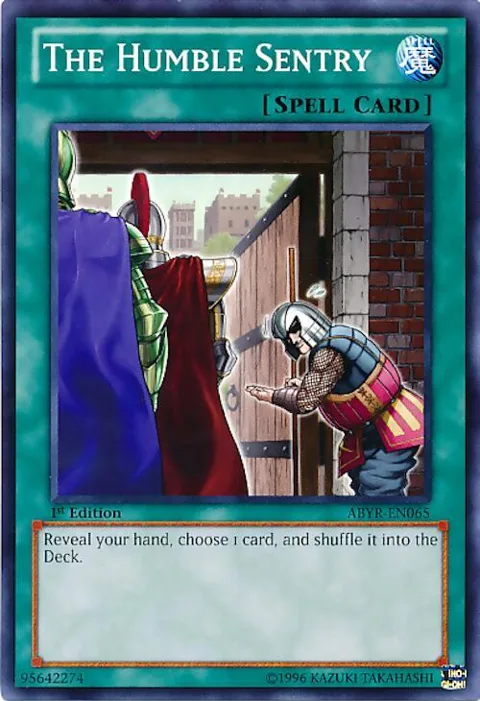 The Humble Sentry ABYR-EN065 Yu-Gi-Oh card from Abyss Rising