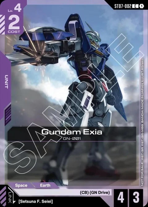 Gundam Exia ST07 Release Event ST07-002 Gundam card from Gundam Promotional Cards