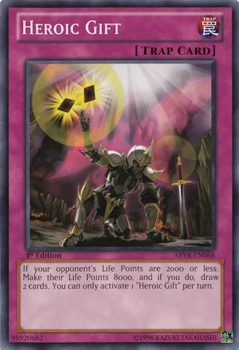 Heroic Gift ABYR-EN068 Yu-Gi-Oh card from Abyss Rising