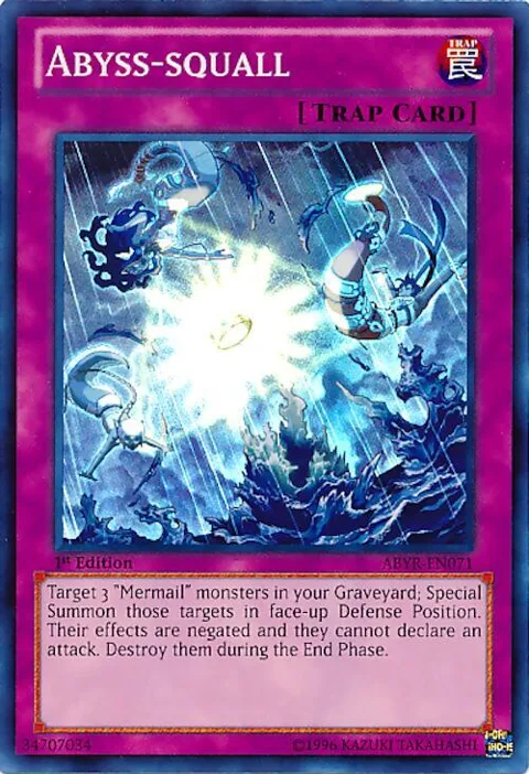 Abyss-squall ABYR-EN071 1st Edition Yu-Gi-Oh card from Abyss Rising