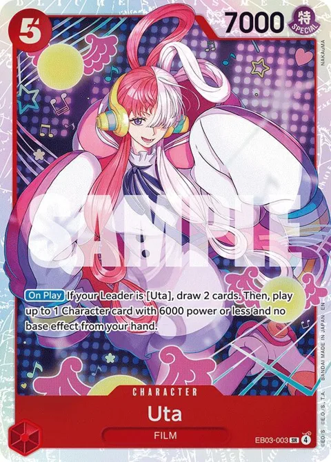 Uta EB03-003 One Piece card from Extra Booster: One Piece Heroines Edition