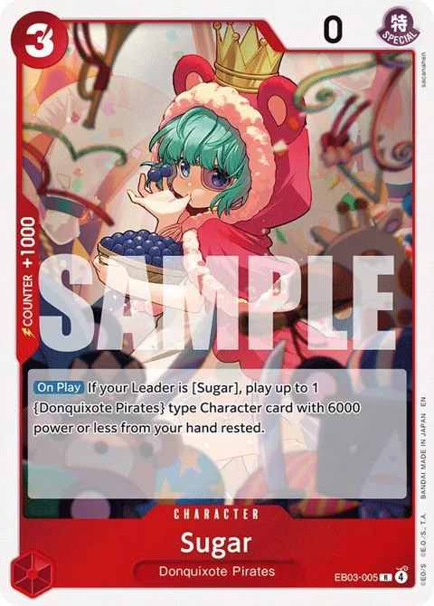 Sugar EB03-005 One Piece card from Extra Booster: One Piece Heroines Edition