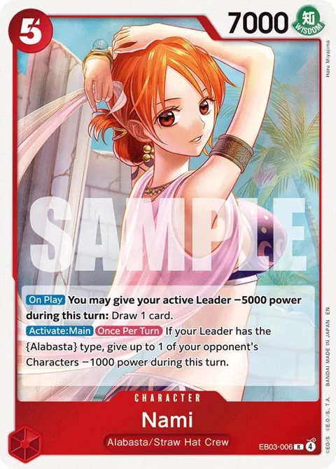 Nami EB03-006 One Piece card from Extra Booster: One Piece Heroines Edition