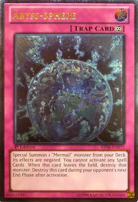 Abyss-sphere Ultimate Rare ABYR-EN072 1st Edition Yu-Gi-Oh card from Abyss Rising