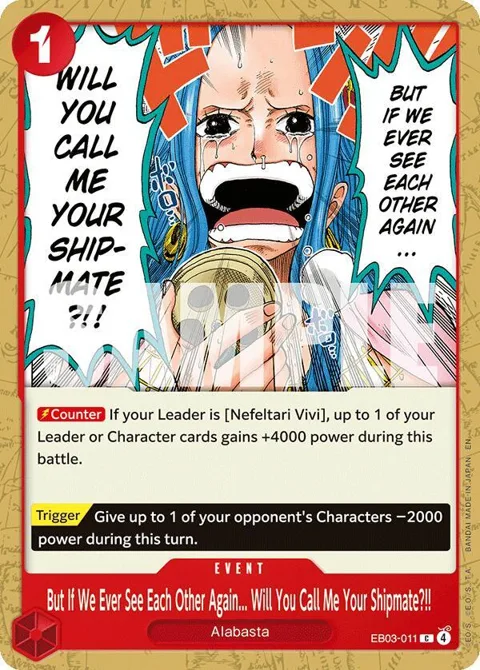 But If We Ever See Each Other Again... Will You Call Me Your Shipmate?!! EB03-011 One Piece card from Extra Booster: One Piece Heroines Edition