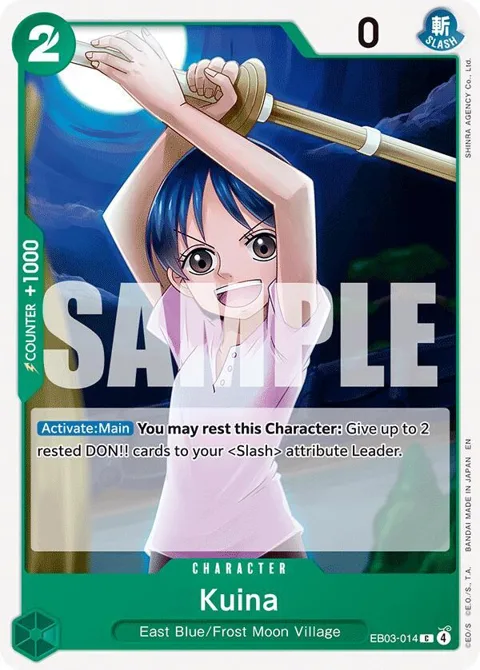 Kuina EB03-014 One Piece card from Extra Booster: One Piece Heroines Edition