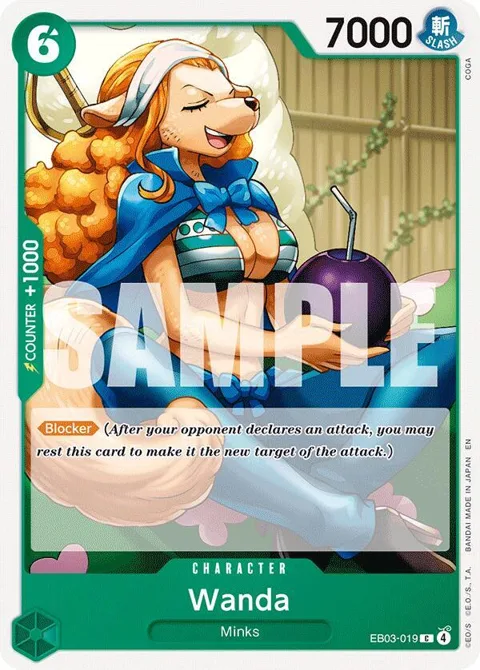 Wanda EB03-019 One Piece card from Extra Booster: One Piece Heroines Edition