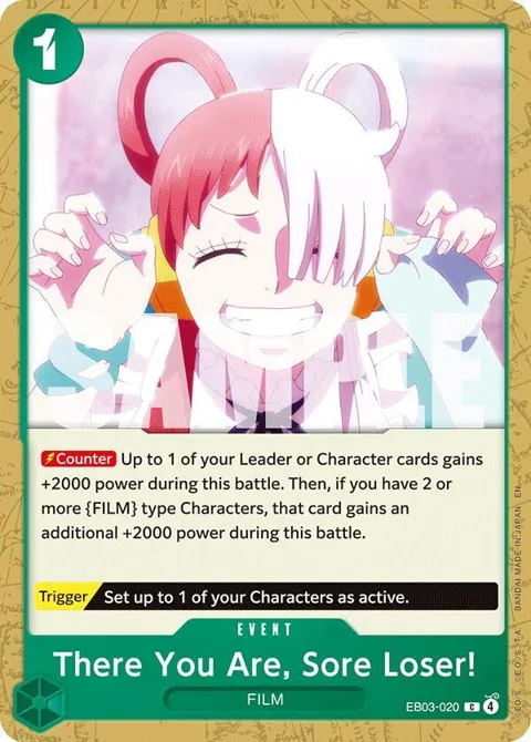 There You Are, Sore Loser! EB03-020 One Piece card from Extra Booster: One Piece Heroines Edition