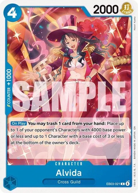 Alvida EB03-021 One Piece card from Extra Booster: One Piece Heroines Edition