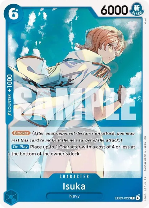Isuka EB03-022 One Piece card from Extra Booster: One Piece Heroines Edition