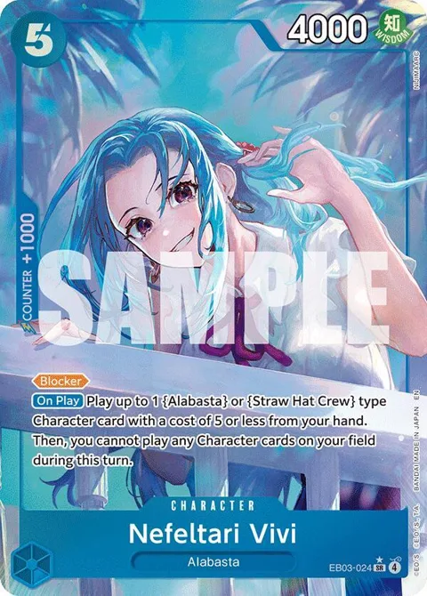 Nefeltari Vivi Alt Art EB03-024 One Piece card from Extra Booster: One Piece Heroines Edition