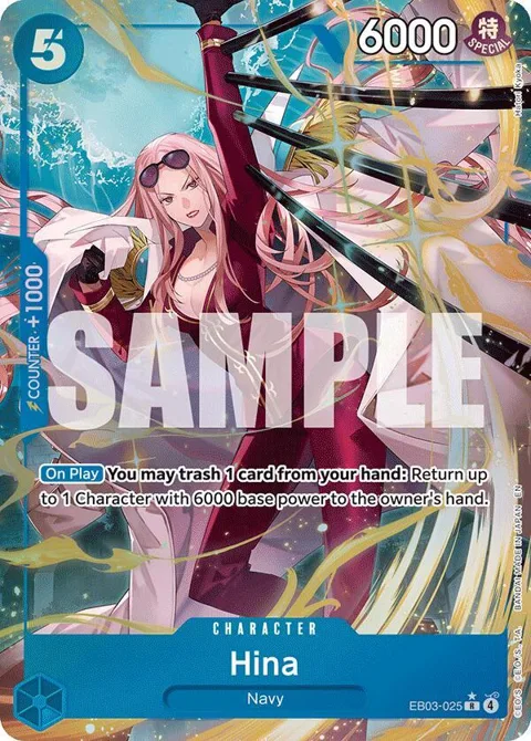Hina Alt Art EB03-025 One Piece card from Extra Booster: One Piece Heroines Edition