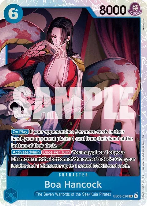 Boa Hancock EB03-026 One Piece card from Extra Booster: One Piece Heroines Edition
