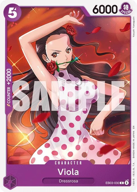 Viola EB03-030 One Piece card from Extra Booster: One Piece Heroines Edition