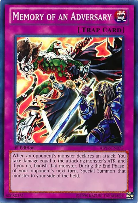 Memory of an Adversary ABYR-EN075 1st Edition Yu-Gi-Oh card from Abyss Rising