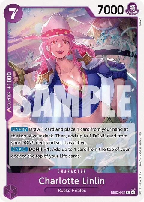 Charlotte Linlin EB03-034 One Piece card from Extra Booster: One Piece Heroines Edition