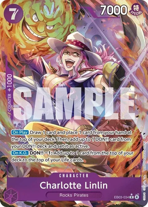 Charlotte Linlin Alt Art EB03-034 One Piece card from Extra Booster: One Piece Heroines Edition