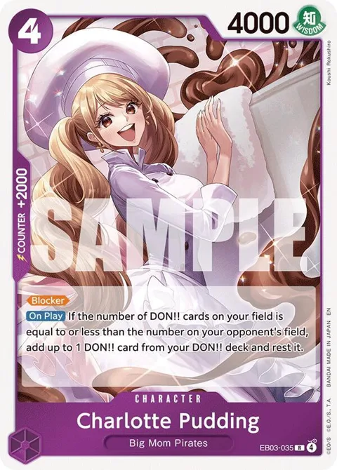 Charlotte Pudding EB03-035 EB03-04 One Piece card from Extra Booster: One Piece Heroines Edition