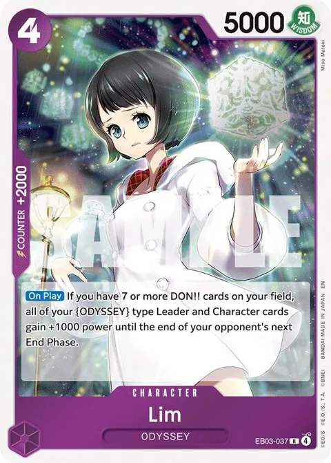 Lim EB03-037 One Piece card from Extra Booster: One Piece Heroines Edition