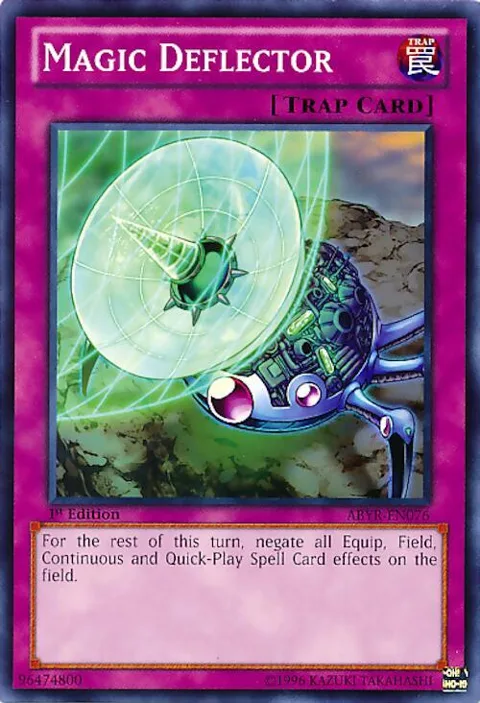 Magic Deflector ABYR-EN076 1st Edition Yu-Gi-Oh card from Abyss Rising