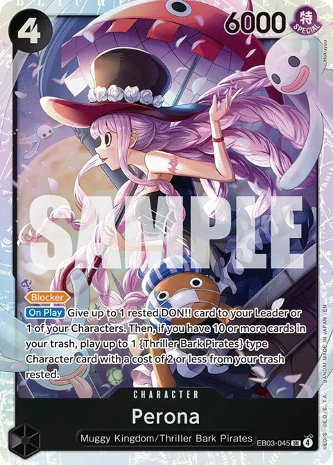 Perona EB03-045 One Piece card from Extra Booster: One Piece Heroines Edition