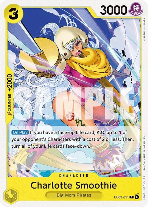 Charlotte Smoothie EB03-051 One Piece card from Extra Booster: One Piece Heroines Edition